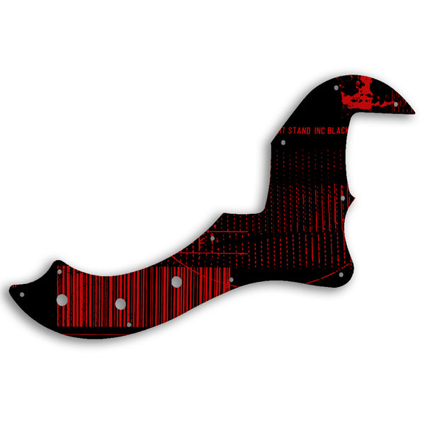 Fender AMERICAN STANDARD DIMENSION BASS V Custom Pickguard Scratchplate ABSTRACT Design