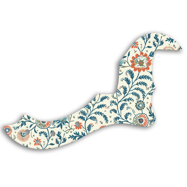 Fender AMERICAN STANDARD DIMENSION BASS V Custom Pickguard Scratchplate INDIAN_FLORAL Design