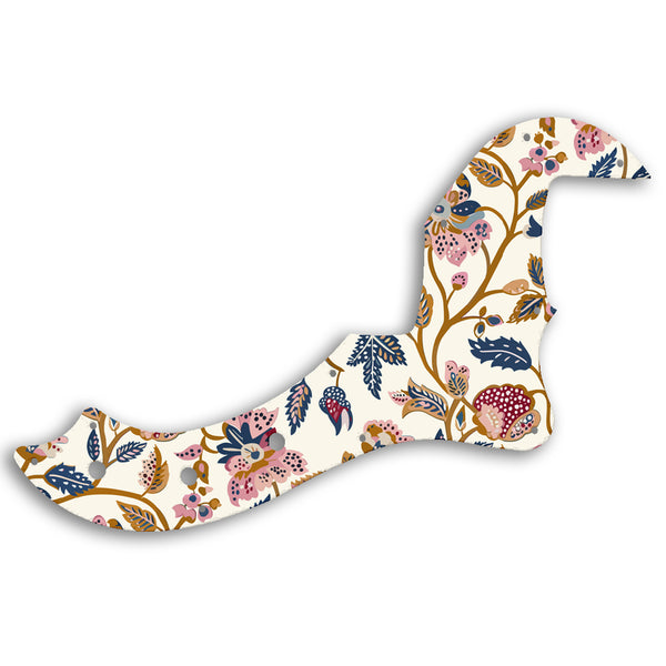 Fender AMERICAN STANDARD DIMENSION BASS V Custom Pickguard Scratchplate INDIAN_FLORAL Design