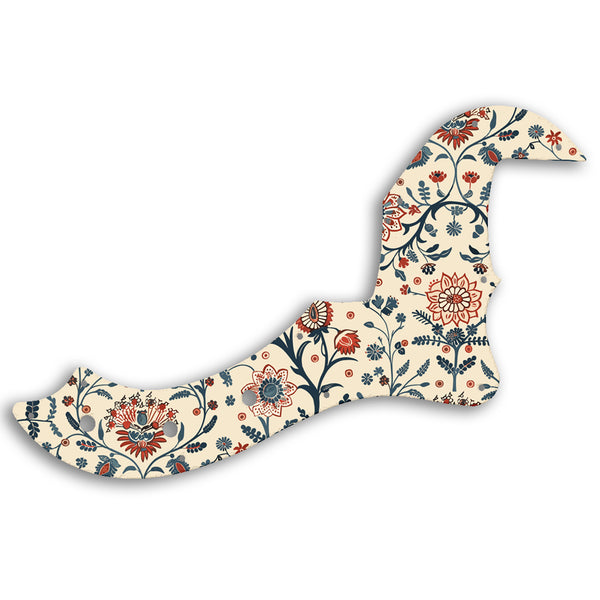 Fender AMERICAN STANDARD DIMENSION BASS V Custom Pickguard Scratchplate INDIAN_FLORAL Design