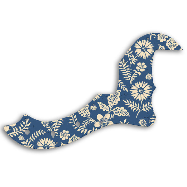 Fender AMERICAN STANDARD DIMENSION BASS V Custom Pickguard Scratchplate INDIAN_FLORAL Design