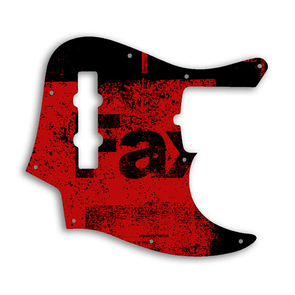 Fender American Ultra Jazz Bass 4 String Custom Pickguard Scratchplate ABSTRACT Design