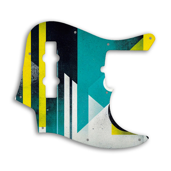 Fender American Ultra Jazz Bass 4 String Custom Pickguard Scratchplate ABSTRACT Design