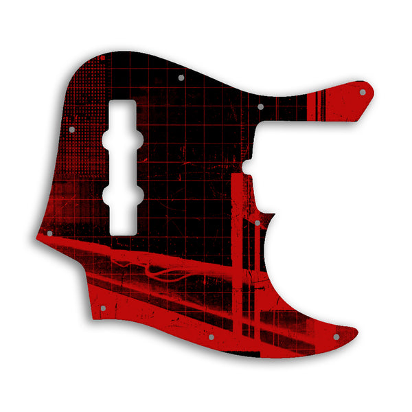 Fender American Ultra Jazz Bass 4 String Custom Pickguard Scratchplate ABSTRACT Design