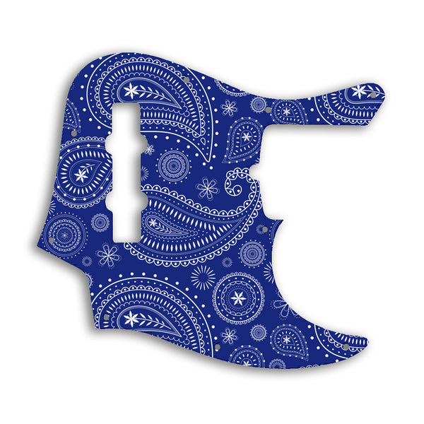 Fender American Ultra Jazz Bass 4 String Custom Pickguard Scratchplate Paisley Design