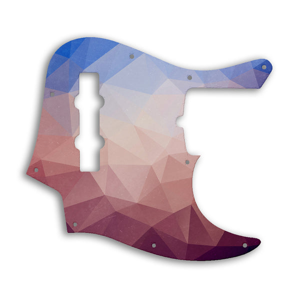 Fender American Ultra Jazz Bass 4 String Custom Pickguard Scratchplate POLYGON Design