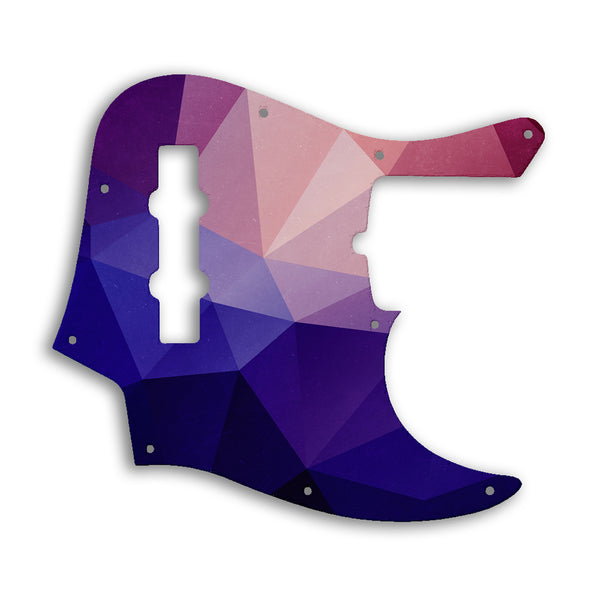 Fender American Ultra Jazz Bass 4 String Custom Pickguard Scratchplate POLYGON Design