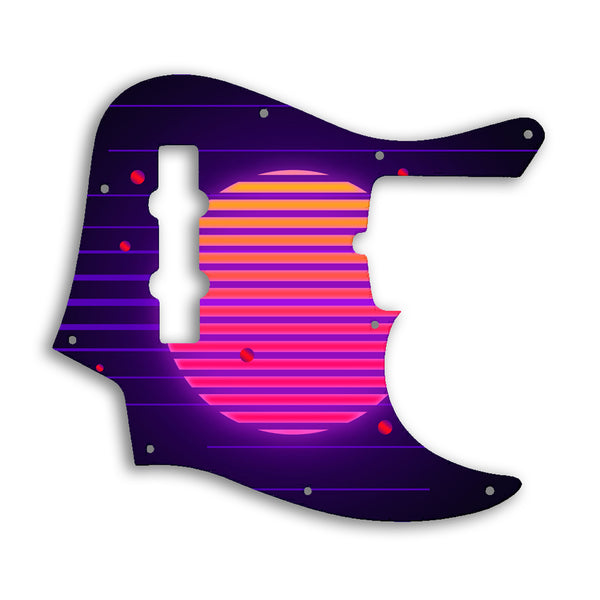 Fender American Ultra Jazz Bass 4 String Custom Pickguard Scratchplate TRON Design