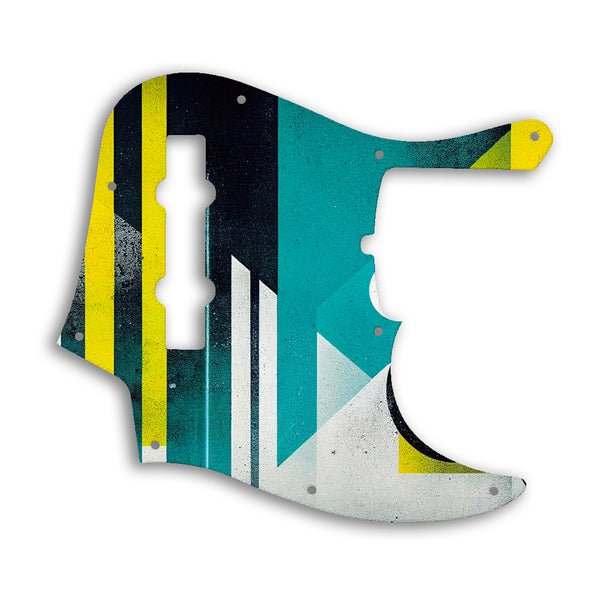 Fender American Ultra Jazz Bass V 5 String Custom Pickguard Scratchplate ABSTRACT Design