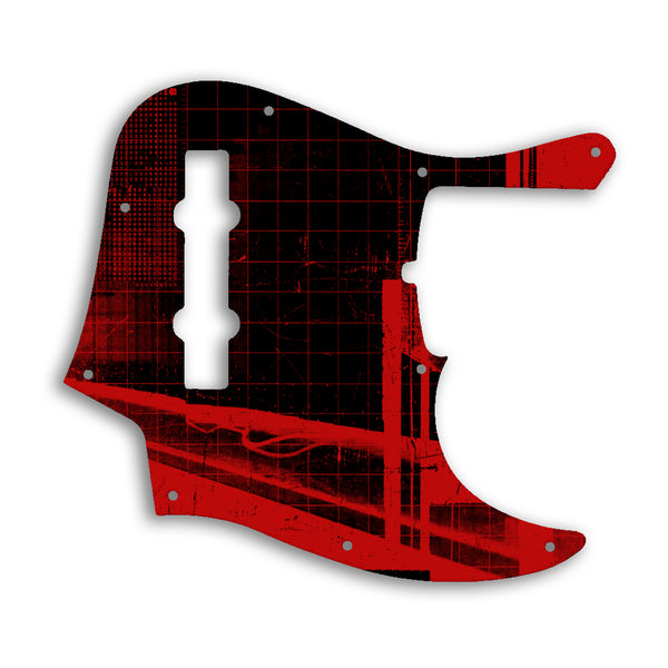 Fender American Ultra Jazz Bass V 5 String Custom Pickguard Scratchplate ABSTRACT Design