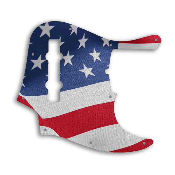 Fender American Ultra Jazz Bass V 5 String Custom Pickguard Scratchplate Flag Design