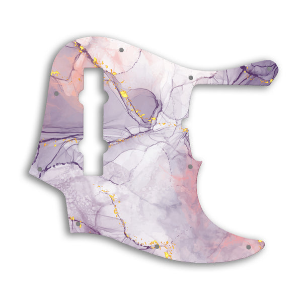 Fender American Ultra Jazz Bass V 5 String Custom Pickguard Scratchplate Marble Design