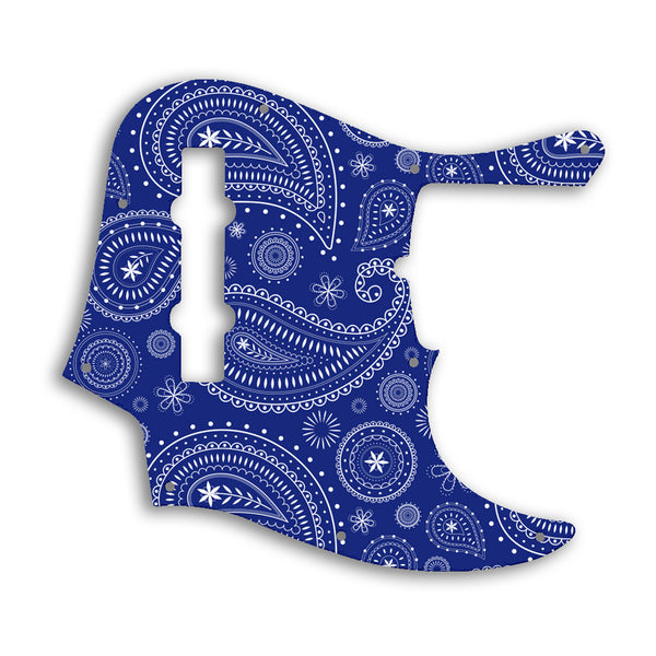 Fender American Ultra Jazz Bass V 5 String Custom Pickguard Scratchplate Paisley Design