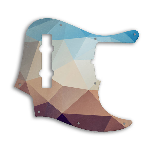 Fender American Ultra Jazz Bass V 5 String Custom Pickguard Scratchplate POLYGON Design