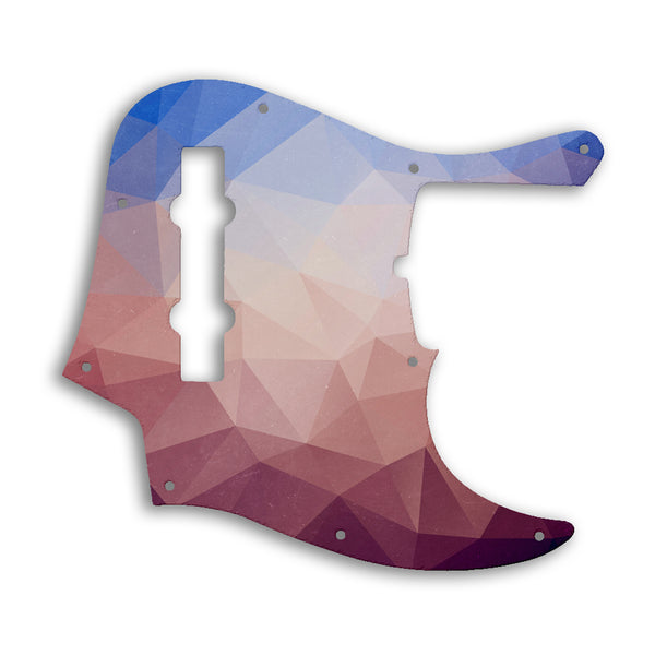 Fender American Ultra Jazz Bass V 5 String Custom Pickguard Scratchplate POLYGON Design