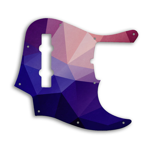 Fender American Ultra Jazz Bass V 5 String Custom Pickguard Scratchplate POLYGON Design