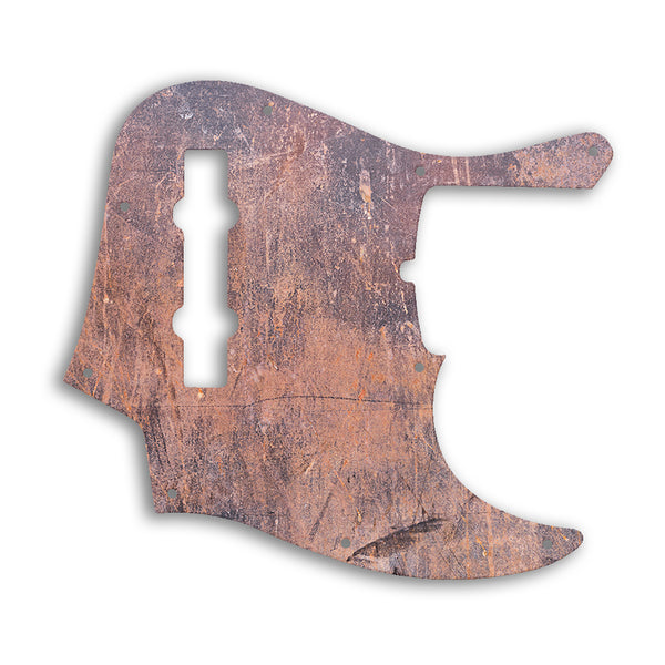 Fender American Ultra Jazz Bass V 5 String Custom Pickguard Scratchplate Rust Design