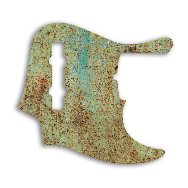 Fender American Ultra Jazz Bass V 5 String Custom Pickguard Scratchplate Rust Design