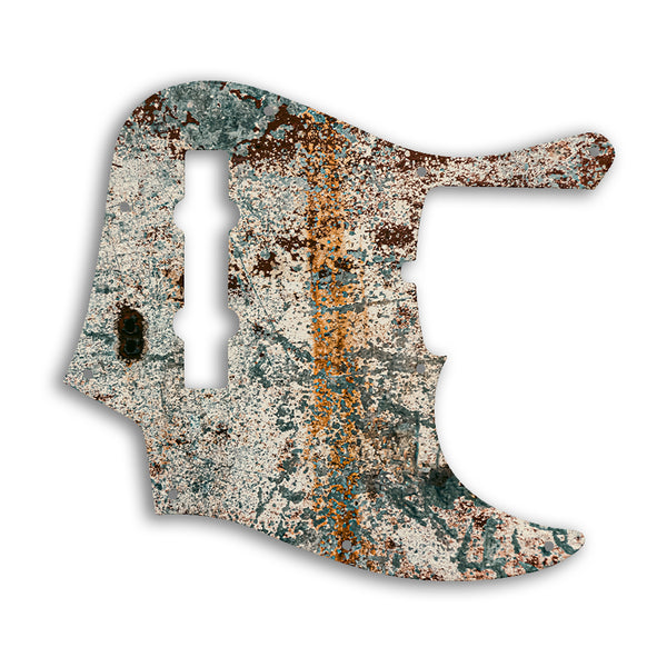 Fender American Ultra Jazz Bass V 5 String Custom Pickguard Scratchplate Rust Design