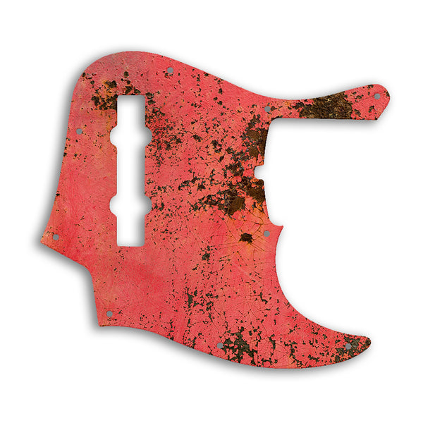 Fender American Ultra Jazz Bass V 5 String Custom Pickguard Scratchplate Rust Design