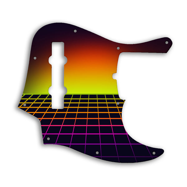 Fender American Ultra Jazz Bass V 5 String Custom Pickguard Scratchplate TRON Design