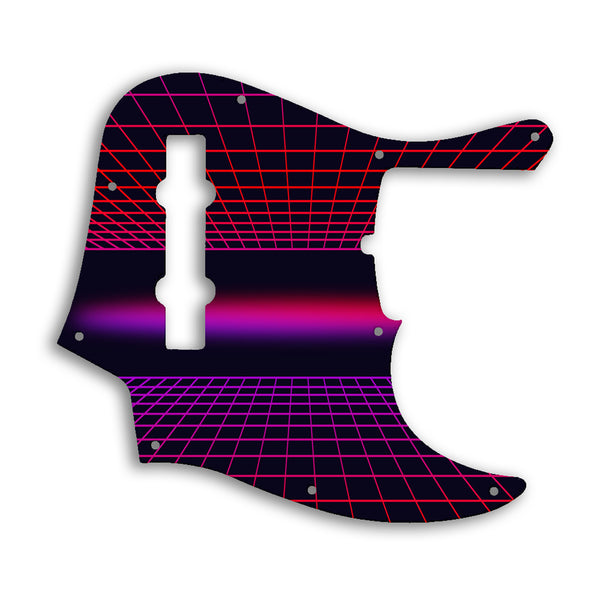 Fender American Ultra Jazz Bass V 5 String Custom Pickguard Scratchplate TRON Design