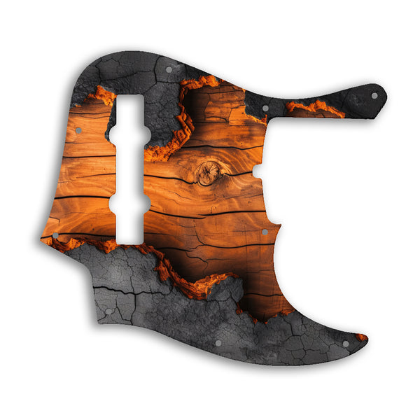 Fender American Ultra Jazz Bass V 5 String Custom Pickguard Scratchplate Wood Design