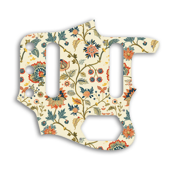 Fender America Vintage 1962 Reissue Jaguar Custom Pickguard Scratchplate INDIAN_FLORAL Design