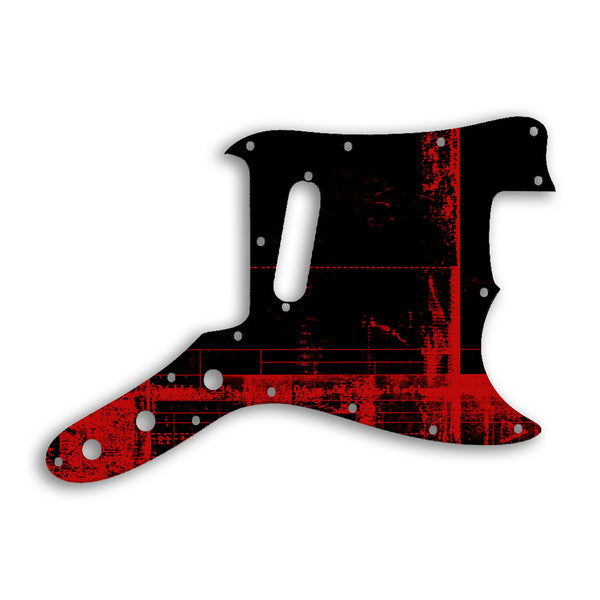 Fender Bronco Custom Pickguard Scratchplate ABSTRACT Design