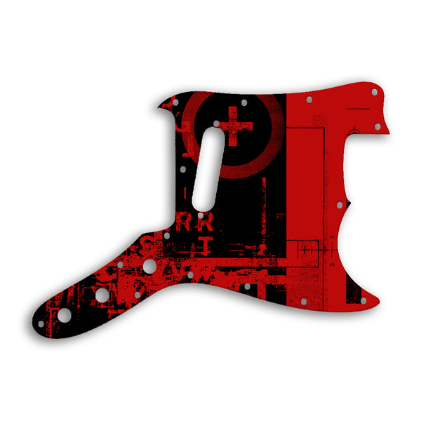 Fender Bronco Custom Pickguard Scratchplate ABSTRACT Design