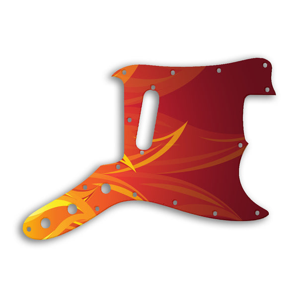 Fender Bronco Custom Pickguard Scratchplate Fire Design