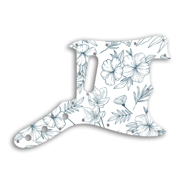 Fender Bronco Custom Pickguard Scratchplate Floral Design