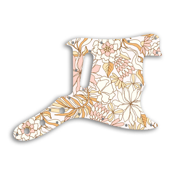 Fender Bronco Custom Pickguard Scratchplate FLOWERS Design