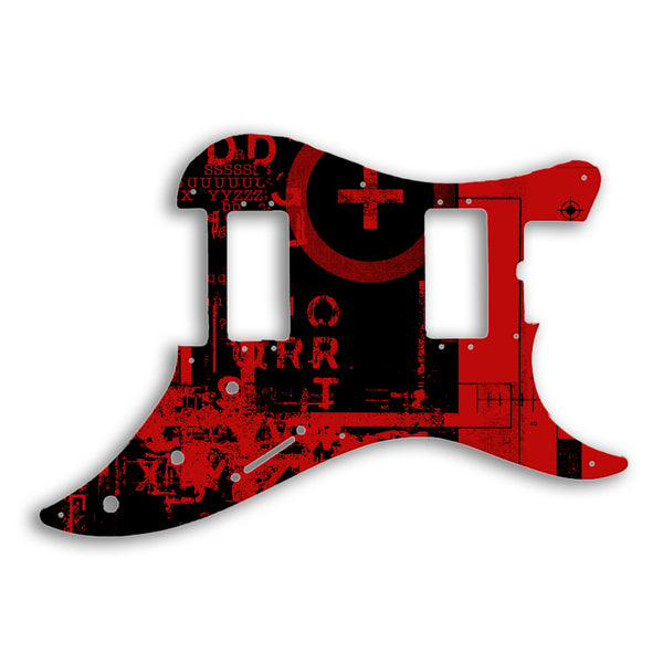 Fender Bullet 2 Humbuckers Custom Pickguard Scratchplate ABSTRACT Design