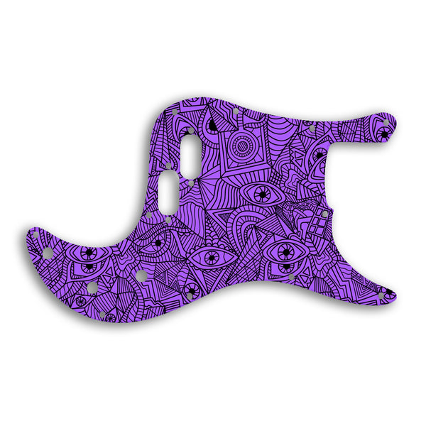 Fender Bullet Bass Custom Pickguard Scratchplate Abstract Design