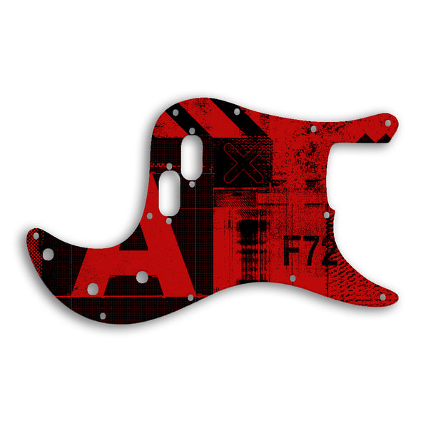 Fender Bullet Bass Custom Pickguard Scratchplate ABSTRACT Design