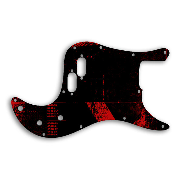 Fender Bullet Bass Custom Pickguard Scratchplate ABSTRACT Design