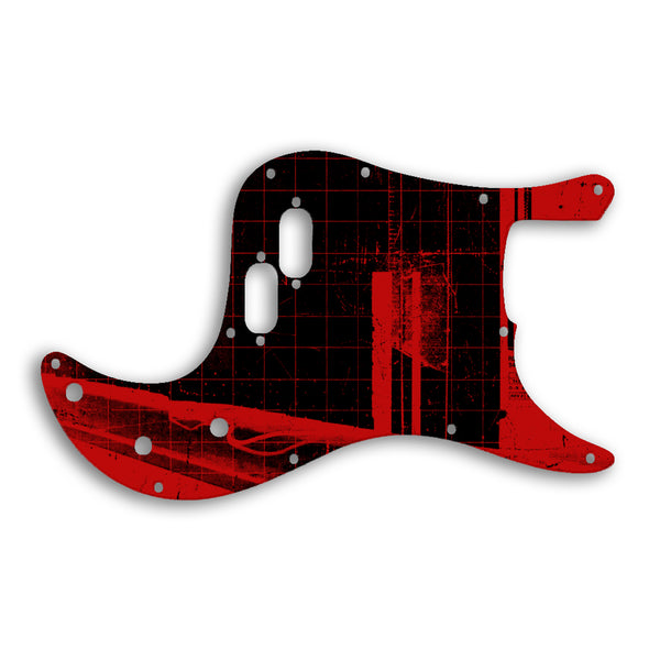 Fender Bullet Bass Custom Pickguard Scratchplate ABSTRACT Design