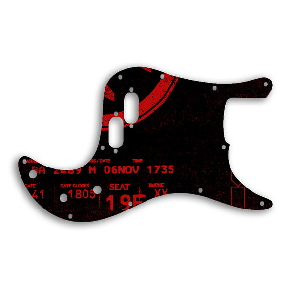 Fender Bullet Bass Custom Pickguard Scratchplate ABSTRACT Design