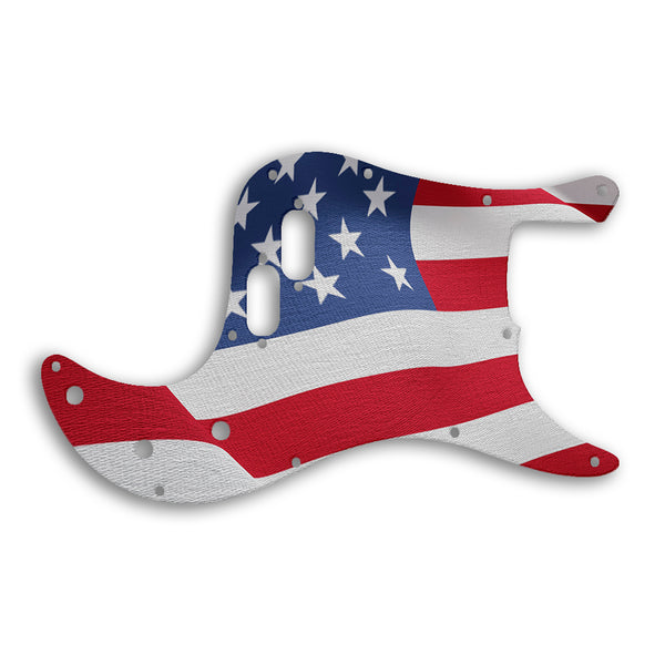 Fender Bullet Bass Custom Pickguard Scratchplate Flag Design