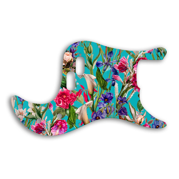 Fender Bullet Bass Custom Pickguard Scratchplate FLOWERS Design