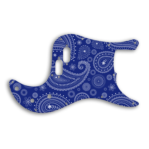 Fender Bullet Bass Custom Pickguard Scratchplate Paisley Design