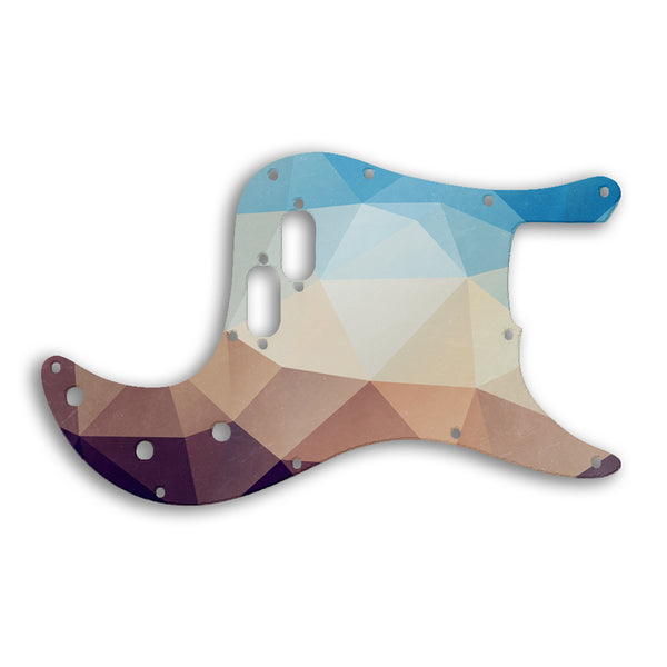 Fender Bullet Bass Custom Pickguard Scratchplate POLYGON Design