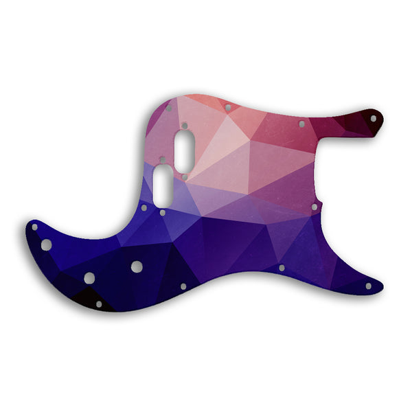 Fender Bullet Bass Custom Pickguard Scratchplate POLYGON Design