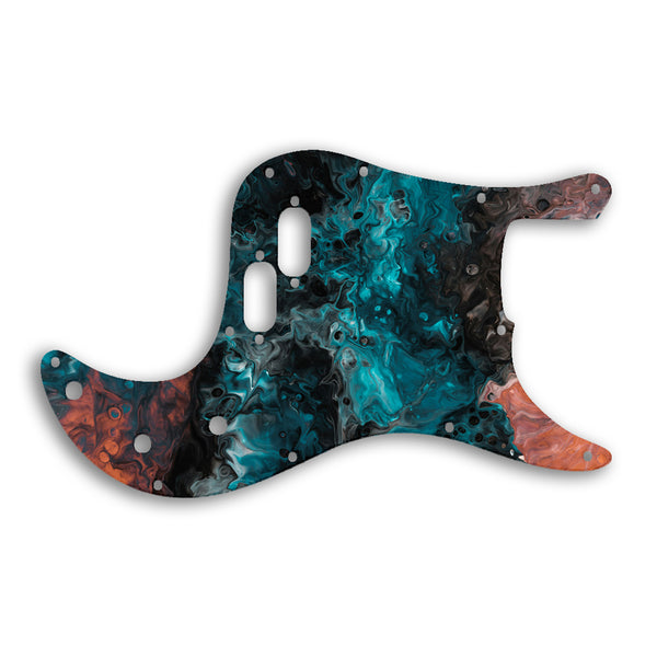 Fender Bullet Bass Custom Pickguard Scratchplate SWIRL Design