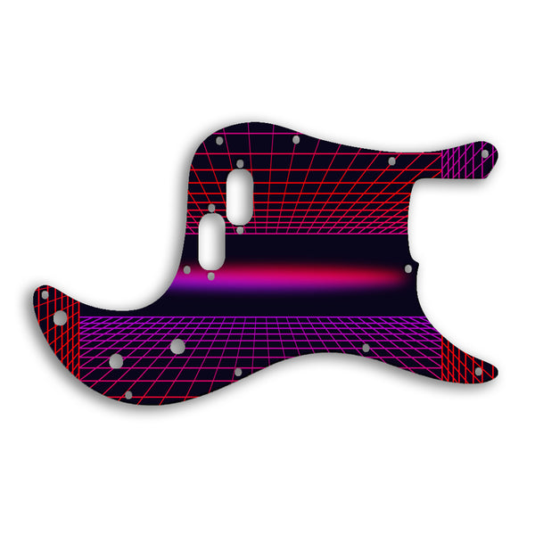 Fender Bullet Bass Custom Pickguard Scratchplate TRON Design