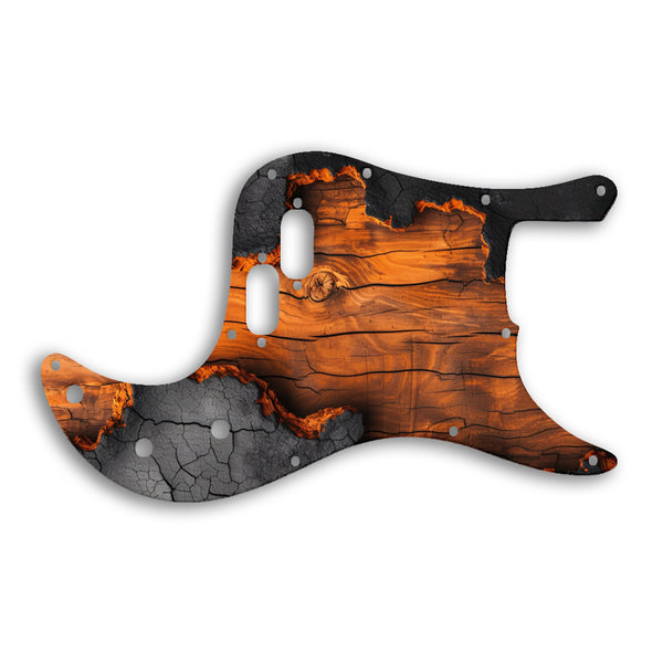 Fender Bullet Bass Custom Pickguard Scratchplate Wood Design