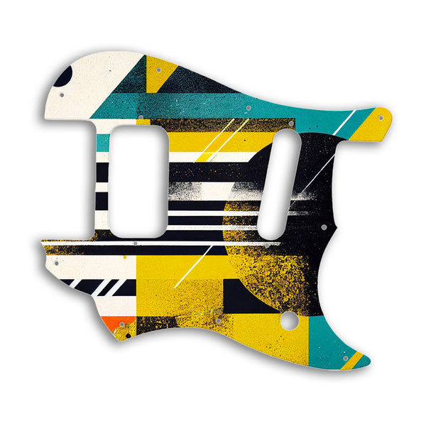 Fender Duo-Sonic Offset HS Custom Designed for Kurt Cobain Mustang Mod Custom Pickguard Scratchplate ABSTRACT Design