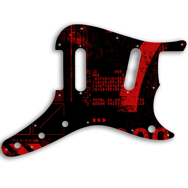 Fender Duosonic Original Custom Pickguard Scratchplate ABSTRACT Design