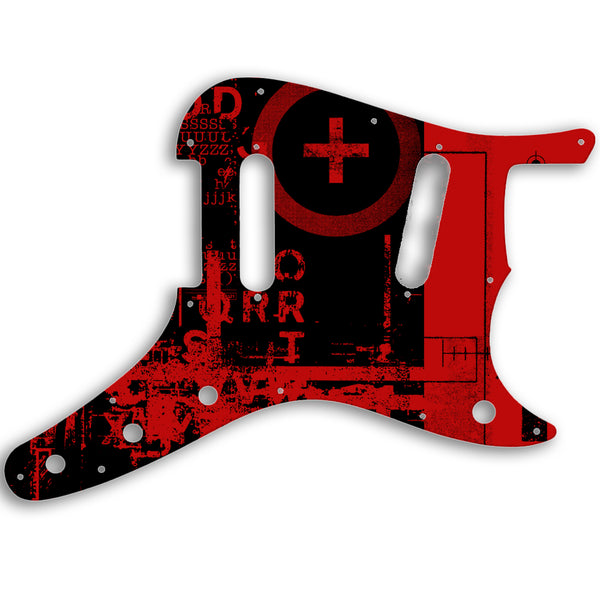 Fender Duosonic Original Custom Pickguard Scratchplate ABSTRACT Design